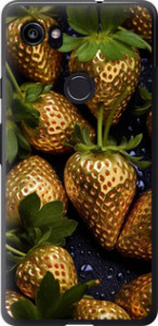 Чехол Золотая клубника для Google PixeL 2 XL