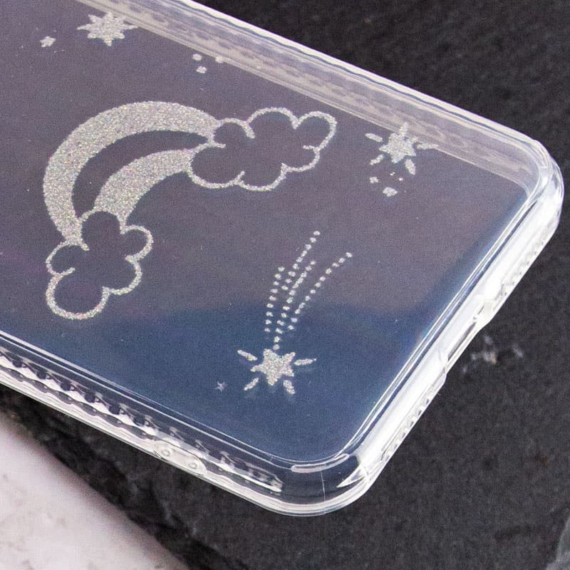 Фото TPU+Glass чехол Aurora Space для Apple iPhone X / XS (5.8") (Радуга) в магазине vchehle.ua