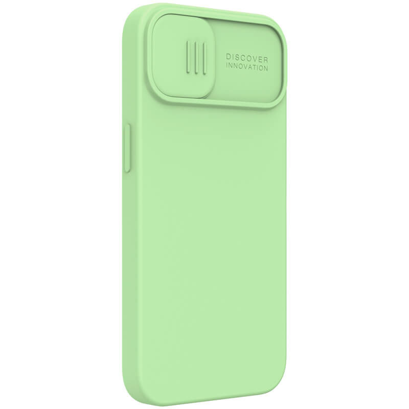 Купить Силиконовая накладка Nillkin Camshield Silky Magnetic для Apple iPhone 14 Plus (6.7") (Мятный) на vchehle.ua