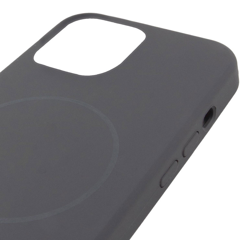 Чохол Silicone Case Full Protective (AA) NO LOGO with Magnetic Safe на Apple iPhone 11 Pro (5.8") (Сірий / Dark Gray) в магазині vchehle.ua