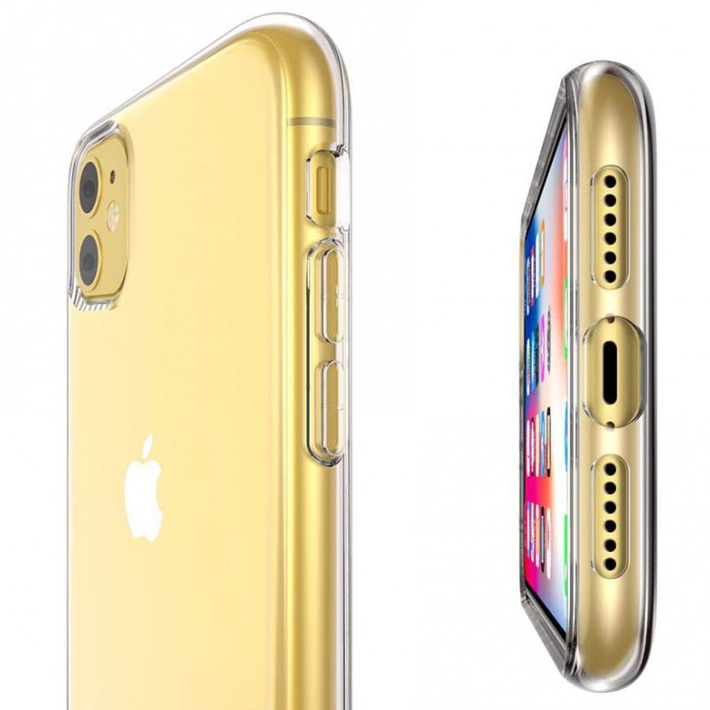 Фото TPU чехол Epic Transparent 1,0mm для Apple iPhone 11 (6.1") (Бесцветный (прозрачный)) на vchehle.ua