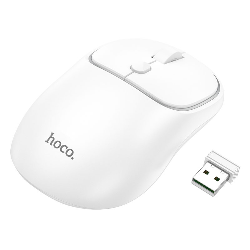 Мышь беспроводная Hoco GM25 Royal Bluetooth + 2.4G (Space White)