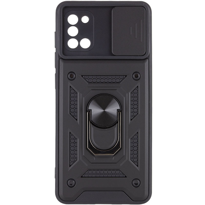 Фото Ударостійкий чохол Camshield Serge Ring на Samsung Galaxy A31 (Чорний) на vchehle.ua