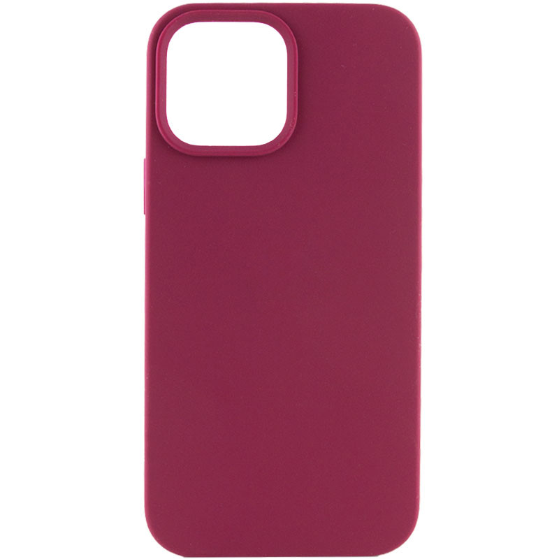 Чехол Silicone Case Full Protective (AA) NO LOGO для Apple iPhone 12 Pro Max (6.7") (Бордовый / Maroon)