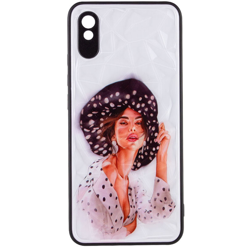 Фото TPU+PC чехол Prisma Ladies для Xiaomi Redmi 9A (Girl in a hat) на vchehle.ua