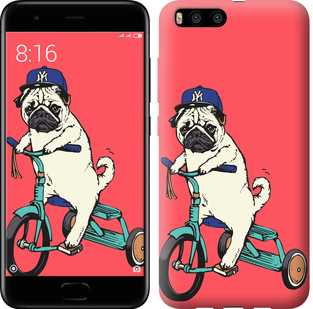 

Чохол Мопс на велосипеді на Xiaomi Mi Note 3 642826