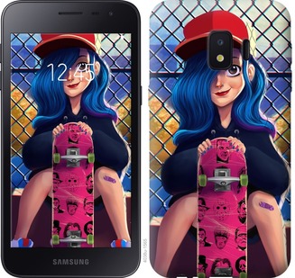 

Чехол Прикольная девочка со скейтбордом для Samsung Galaxy J2 Core 671888