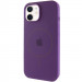 Чохол Silicone Case Full Protective (AA) with Magnetic Safe на Apple iPhone 12 Pro Max (6.7") (Фіолетовий / Amethyst)
