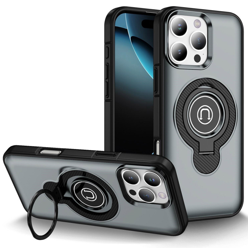 TPU+Textured PC Magnet на Apple iPhone 16 Pro Max (6.9") (Grey)
