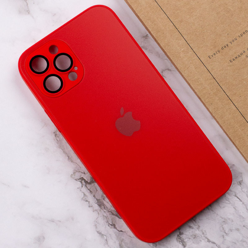 Чохол TPU+Glass Sapphire matte case на Apple iPhone 12 Pro (6.1") (Cola Red) в магазині vchehle.ua