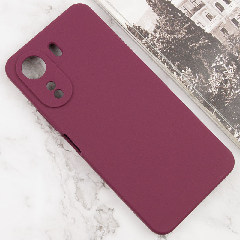 Фото Чехол Silicone Cover Lakshmi Full Camera (AAA) для Xiaomi Redmi 13C / Poco C65 (Бордовый / Plum) на vchehle.ua