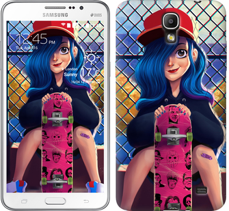 

Чохол Прикольна дівчинка зі скейтбордом на Samsung Galaxy Mega 2 Duos G750 618153