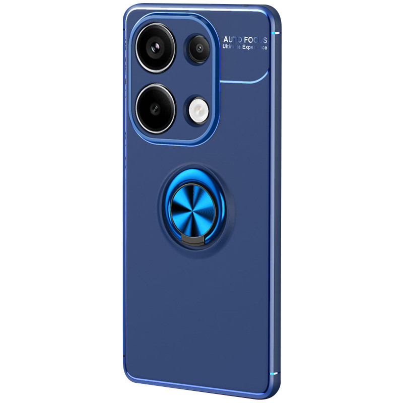 TPU чохол Deen ColorRing під магнітний тримач (opp) на Xiaomi Redmi Note 13 Pro 4G (Синій / Синій)