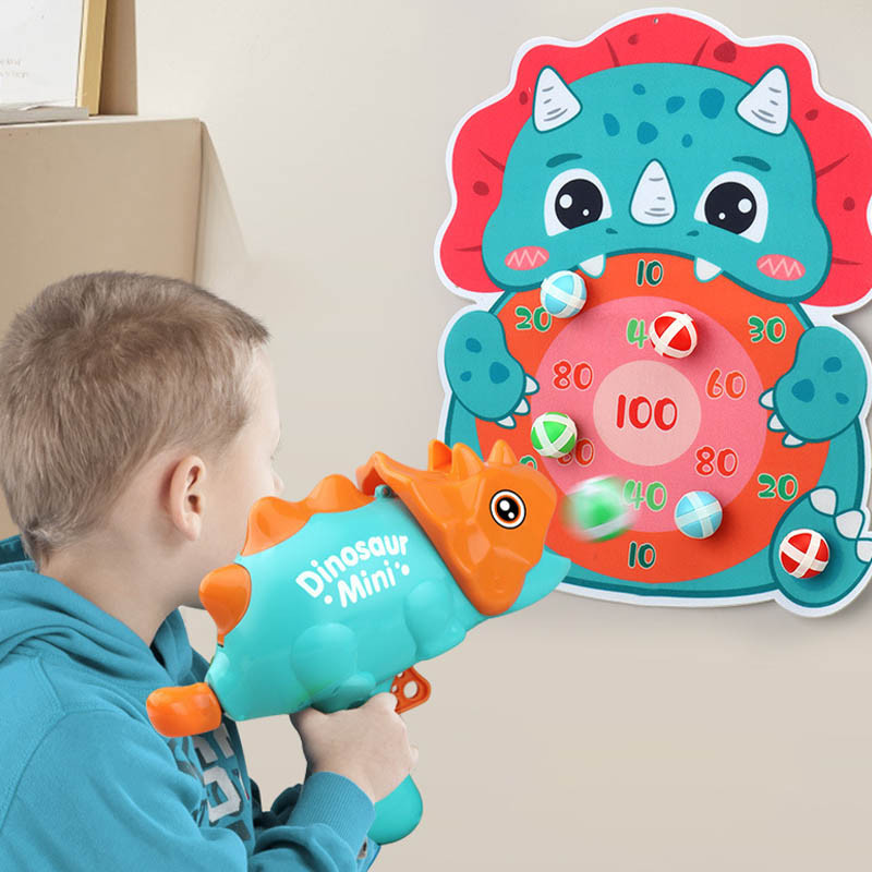 Купить Интерактивная игра Dinosaur Athletics Gun на липучках + мишень (Green) на vchehle.ua
