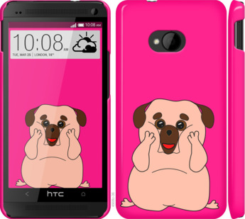 

Чохол Веселий мопс на HTC One M7 928358