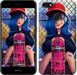 

Чехол Прикольная девочка со скейтбордом для Huawei P9 Lite mini 618377