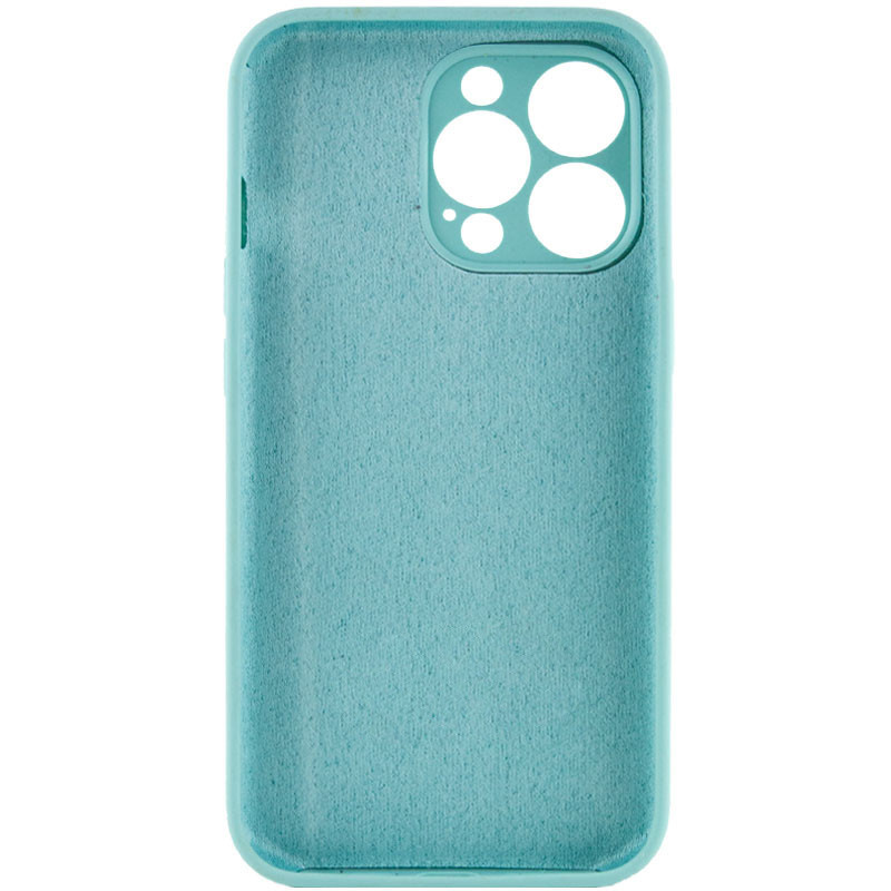 Фото Чохол Silicone Case Full Camera Protective (AA) NO LOGO на Apple iPhone 13 Pro (6.1") (Бірюзовий / Marine Green) в маназині vchehle.ua