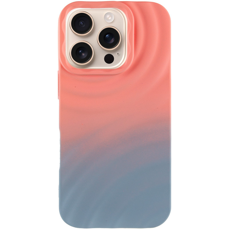 Фото Чохол TPU ColorWave на Apple iPhone 16 Pro (6.3") (Peach / Sky) на vchehle.ua