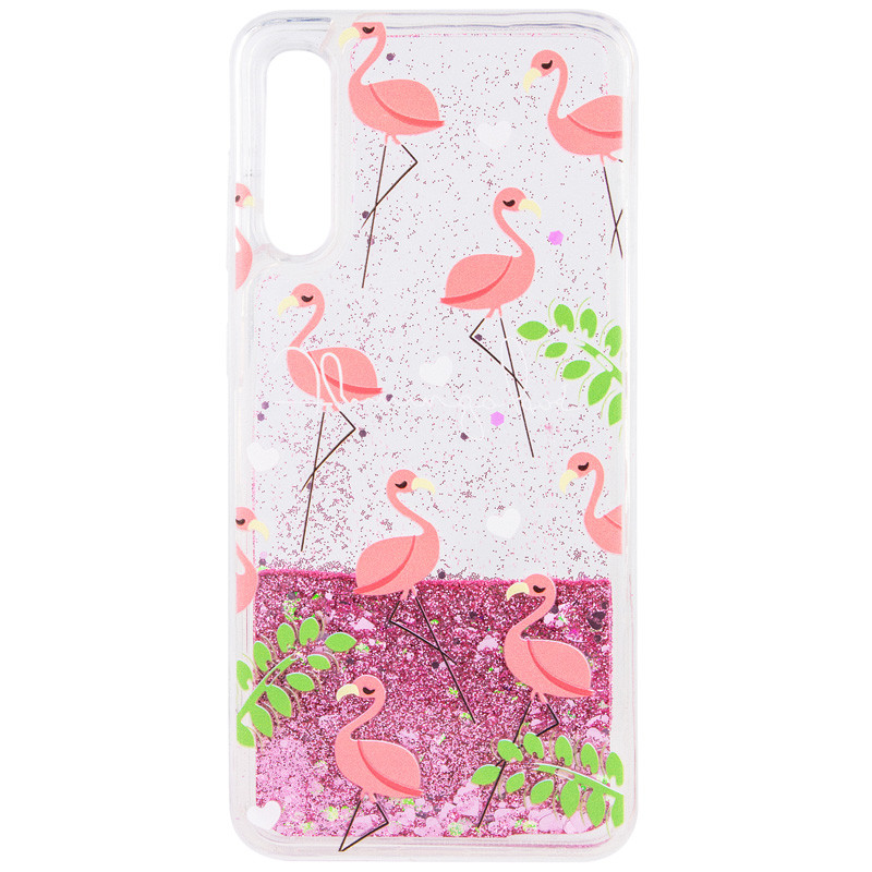 

TPU чехол с переливающимися блестками для Samsung Galaxy A50 (A505F) (Фламинго) 713578