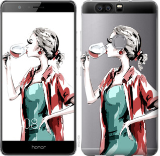 

Чохол Дівчина з келихом на Huawei Honor V8 841759