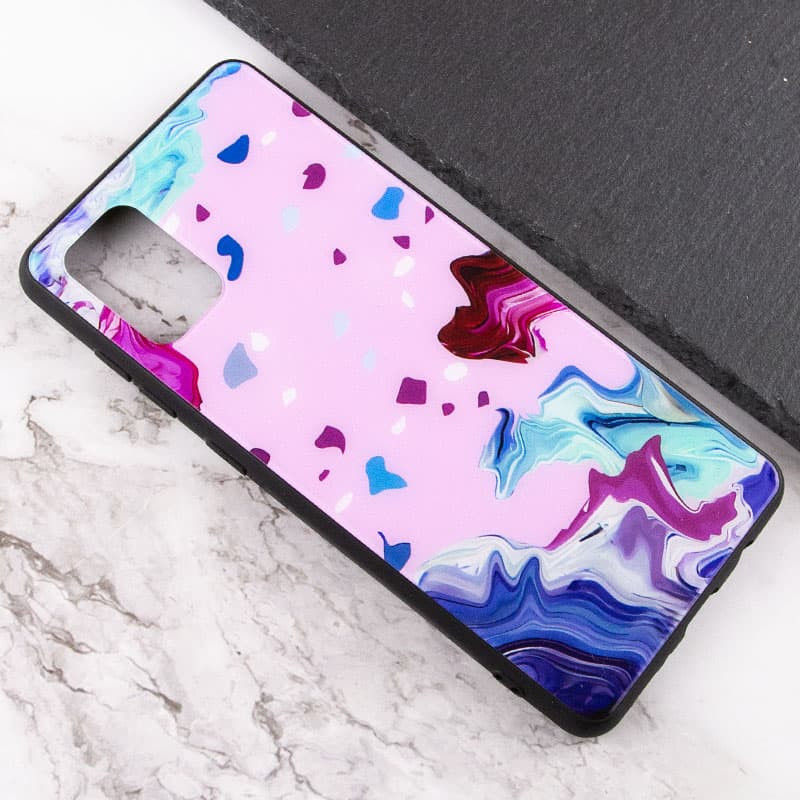 Фото TPU+Glass чохол Diversity на Samsung Galaxy A31 (Stains red) в маназині vchehle.ua