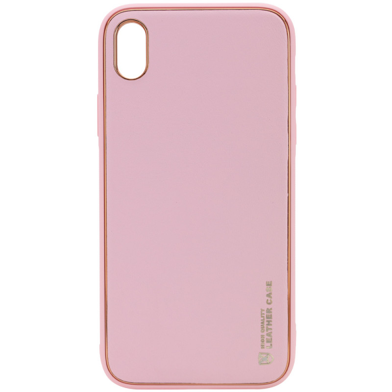 Шкіряний чохол Xshield на Apple iPhone X / XS (5.8") (Рожевий / Pink)