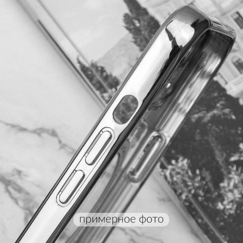 TPU чехол Fibra Chrome with Magnetic safe для Apple iPhone 16 (6.1") (Silver) в магазине vchehle.ua