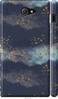 

Чохол Ночь золотые звезды для Sony Xperia M2 D2305 1406108