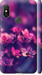 Чехол Пурпурные цветы для Xiaomi Redmi Note 6 Pro