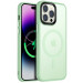 TPU+PC чохол Metal Buttons with Magnetic Safe Colorful на Apple iPhone 12 Pro / 12 (6.1") (М'ятний)