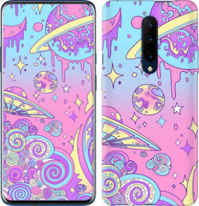 Чехол Розовая галактика для OnePlus 8