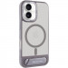 TPU+PC чехол Stand case для Apple iPhone 16 (6.1") (Grey)