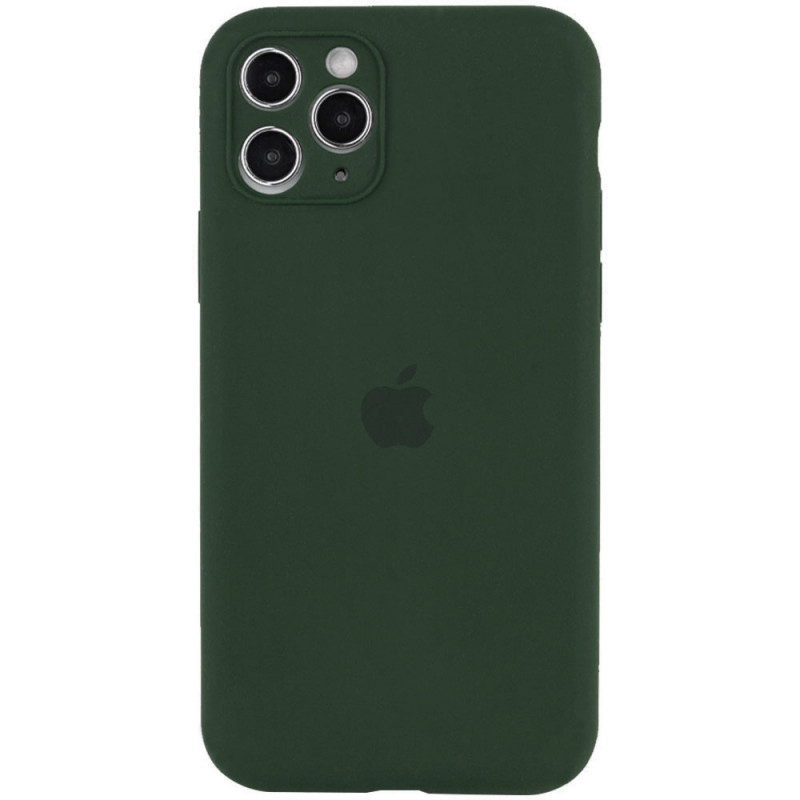 Чехол Silicone Case Full Camera Protective (AA) для Apple iPhone 11 Pro Max (6.5") (Зеленый / Cyprus Green)