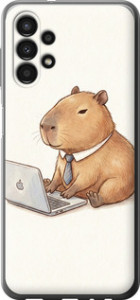 Чехол Funny Capybara CEO Working для Samsung Galaxy A13 A135F