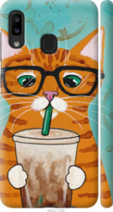 Чохол Зеленоокий кіт в окулярах на Samsung Galaxy A20e A202F