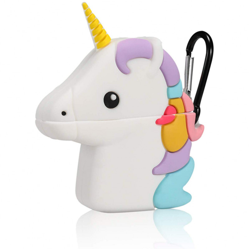 Фото Силиконовый футляр Unicorn series для наушников AirPods 1/2 (Фиолетовый) в магазине vchehle.ua