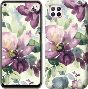 

Чохол Квіти аквареллю на Huawei Nova 6SE 878392