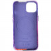 Кожаный чехол Colour Splash with Magnetic Safe для Apple iPhone 12 Pro / 12 (6.1") (Purple / Pink) в магазине vchehle.ua