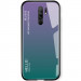 TPU+Glass чехол Gradient HELLO для Xiaomi Redmi 9 (Сиреневый)