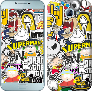 

Чохол Popular logos на Samsung Galaxy A8 (2016) A810 627801