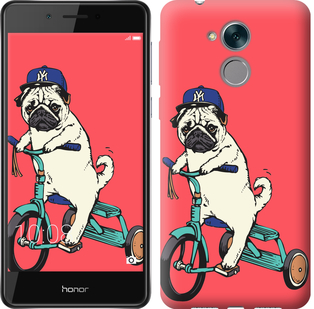 

Чохол Мопс на велосипеді на Huawei Honor 6C Pro 642843