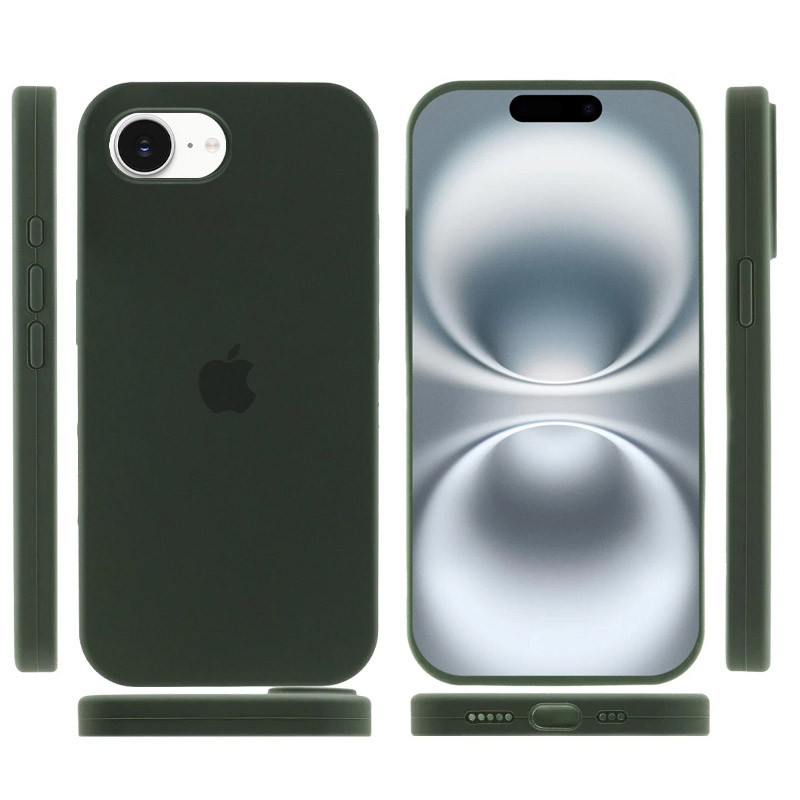 Фото Чехол Silicone Case Full Protective (AA) для Apple iPhone 16e (6.1") (Зеленый / Cyprus Green) в магазине vchehle.ua