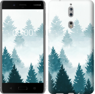 

Чехол Акварельные Елки для Nokia 8 862925