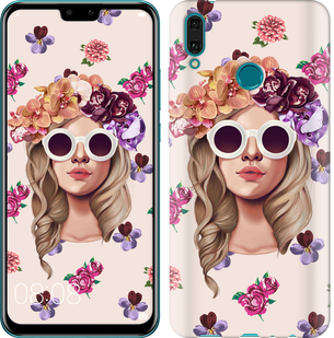 

Чехол Девушка с цветами v2 для Huawei Y9 2019 690588