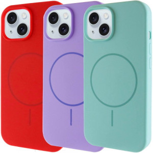 Чохол Silicone Case Full Protective (AA) NO LOGO with Magnetic Safe на Apple iPhone 14 (6.1")