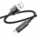 Фото Дата кабель Hoco U125 Benefit 2.4A USB to Lightning with display (1.2m) (Black) в магазине vchehle.ua
