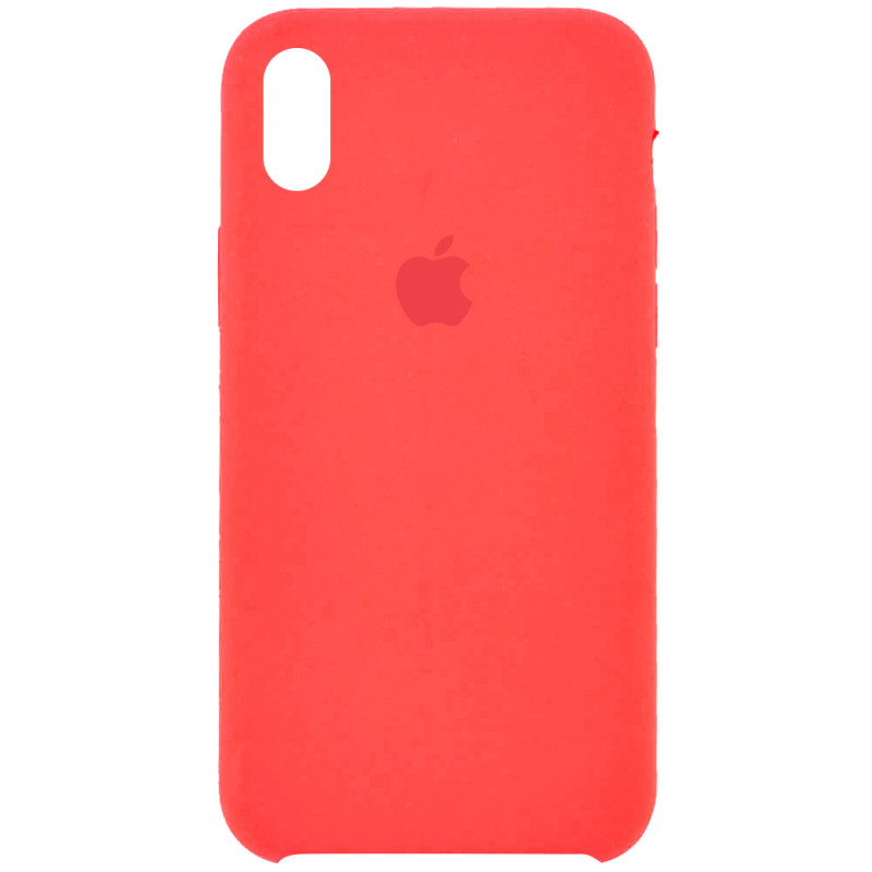 Чохол Silicone Case (AA) на Apple iPhone X (5.8") / XS (5.8") (Помаранчевий / Pink citrus)