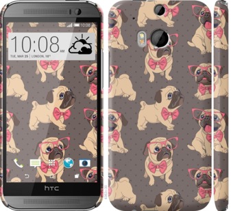 

Чохол мопсики 2 на HTC One M8 731350