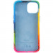 Шкіряний чохол Colour Splash на Apple iPhone 11 Pro (5.8") (Red / Blue) в магазині vchehle.ua