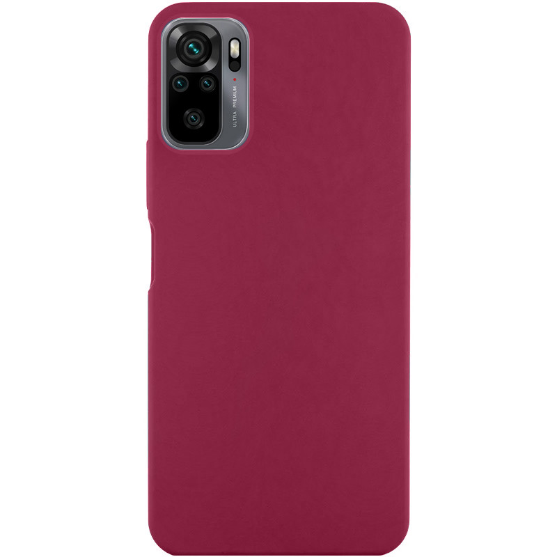 Чехол Silicone Cover Lakshmi (AA) для Xiaomi Redmi Note 10 / Note 10s / Poco M5s (Бордовый / Marsala)